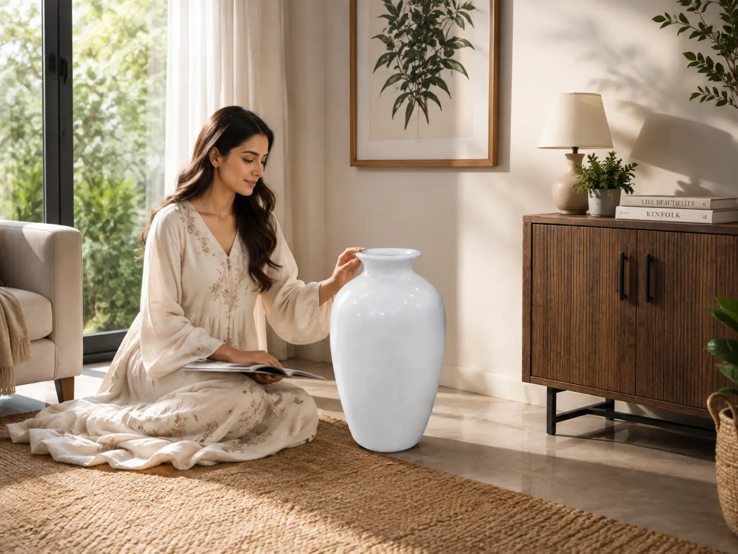Ceramic Flower VasePremium ceramic quality Elegant modern design Large decorative floor vase Heavy and stable construction Beautiful glossy finish Perfect for luxury interiors Suitable for homes, offices, hotels, and commercial spaces Made in Bangladesh with quality craftsmanship Upgrade your interior with this elegant 20-inch white ceramic floor vase and create a sophisticated atmosphere that reflects your personal style. Whether paired with decorative flowers or displayed on its own, this timeless vase is designed to leave a lasting impression. Looking for more decorative options? Explore our Ceramic Floor Vase Collection or browse our complete Flower Vase Collection to find the perfect style for every room. 10 Inch Ceramic Flower Vasehttps://awalexpressbd.com/?product=ceramic-flower-vase Ceramic Floor Vase Collectionhttps://awalexpressbd.com/?product_cat=ceramic-floor-vase    Can this ceramic vase hold fresh flowers? Yes. This ceramic flower vase can be used with fresh flowers when paired with a suitable inner container. It is also perfect for artificial flowers, pampas grass, dried flowers, and decorative branches. Where can I use this floor vase? It is suitable for living rooms, hallways, hotel lobbies, office receptions, bedrooms, restaurants, and entrance décor. Is this vase handmade? This ceramic vase is proudly made in Bangladesh using quality ceramic craftsmanship. Home Decorating Tipshttps://www.bhg.com 