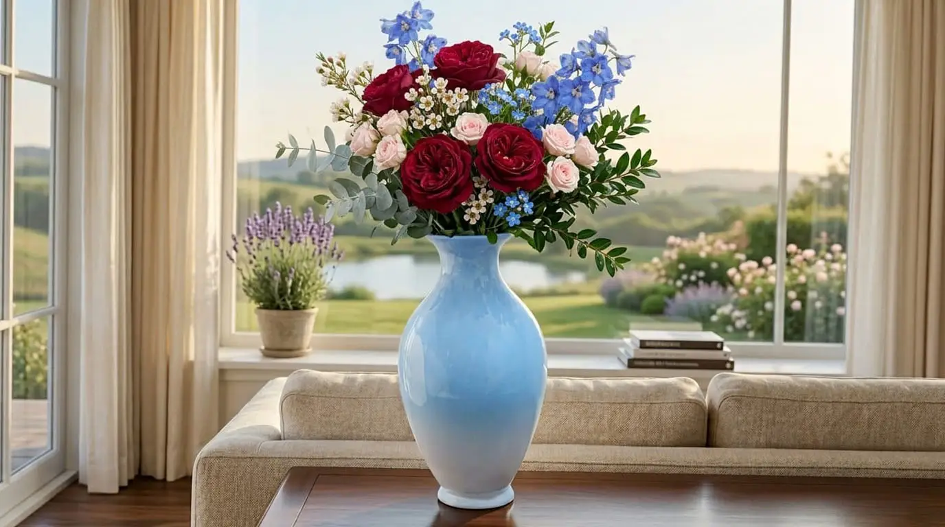 Ceramic flower vase